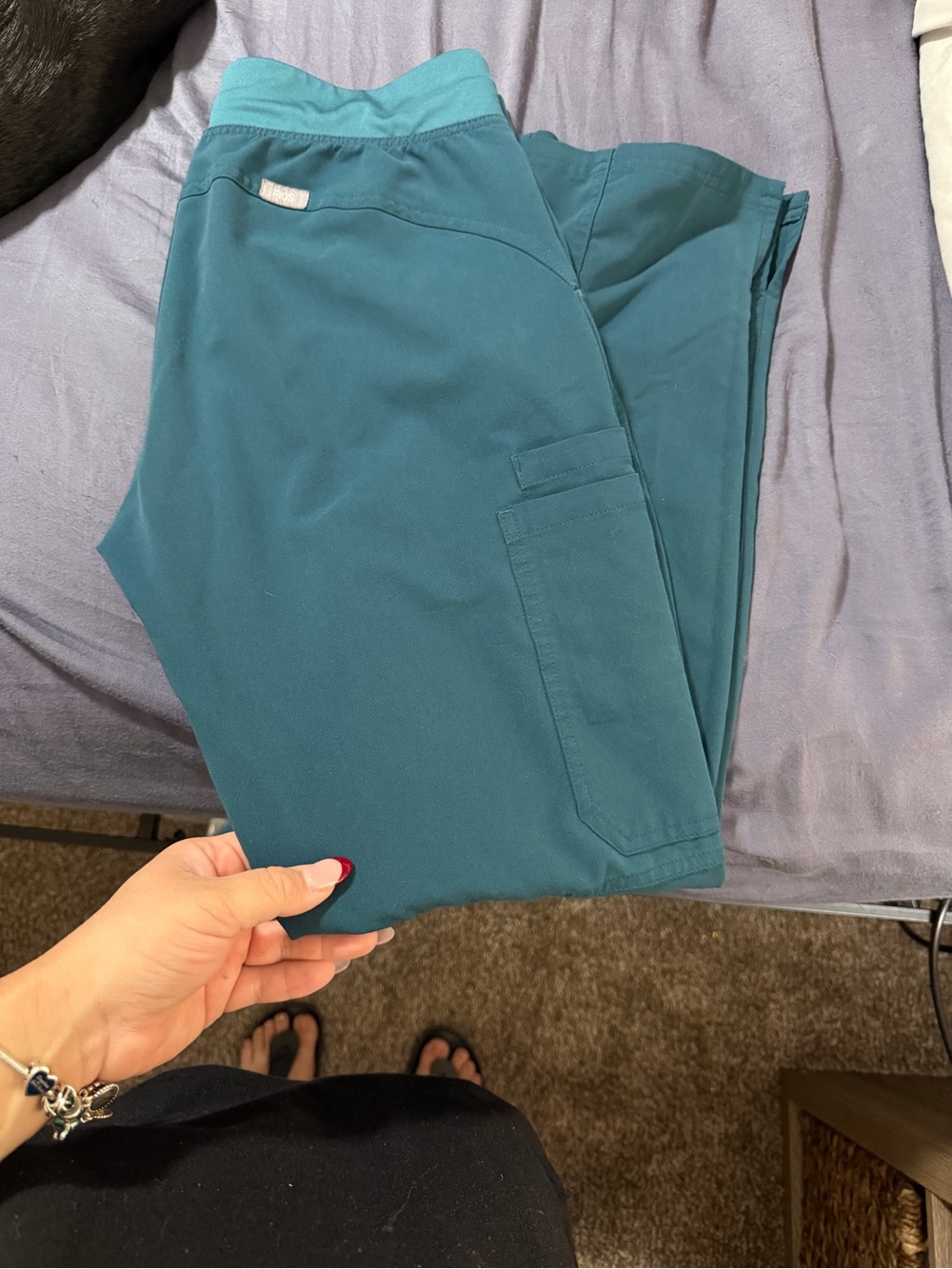 Figs Dark Teal Medical Scrub Pants